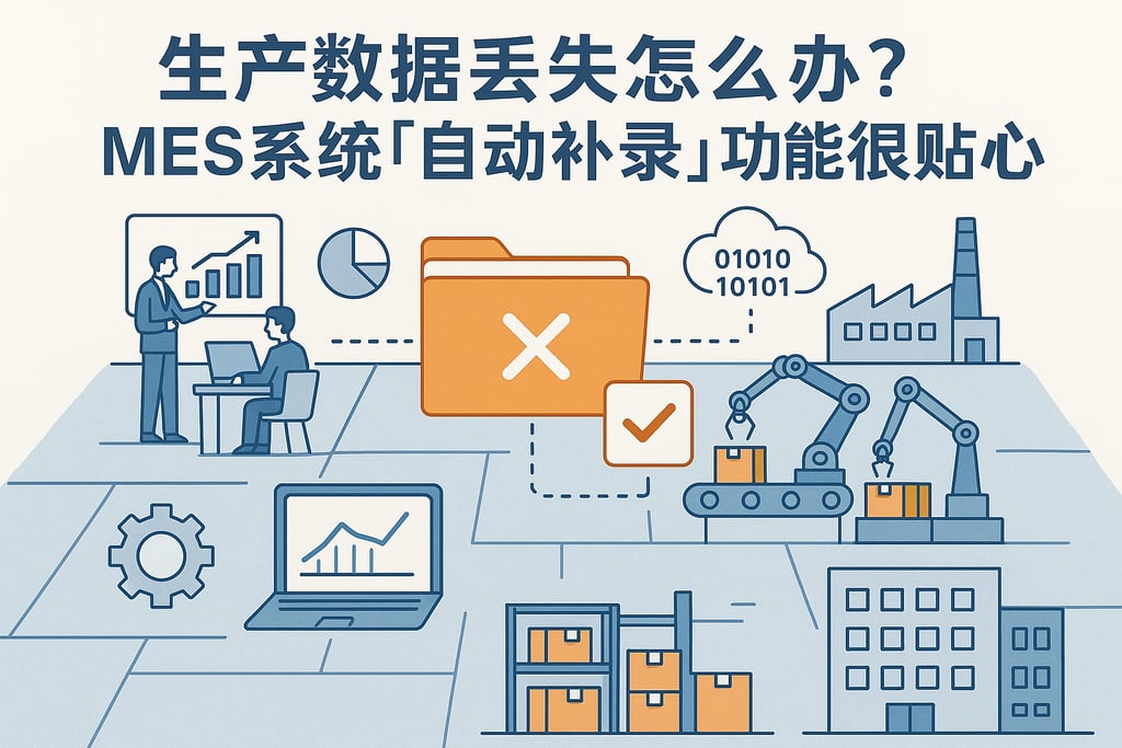 生产数据丢失怎么办？MES 系统「自动补录」功能很贴心